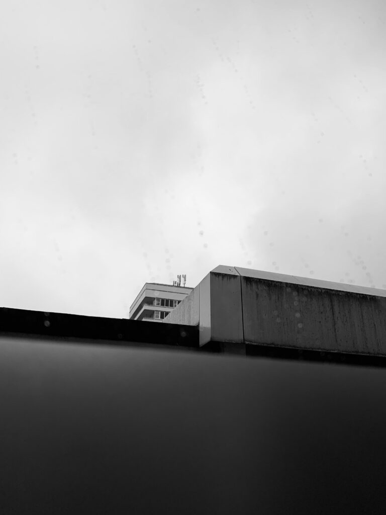 view from the hospital room where I received treatment View from a room at the AMU. The Lister Hospital, Stevenage.