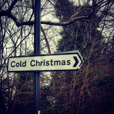 Cold Christmas, near Ware, Hertfordshire.  Normally I would run through Cold Christmas, but right now it's the wrong side of a huge hill.