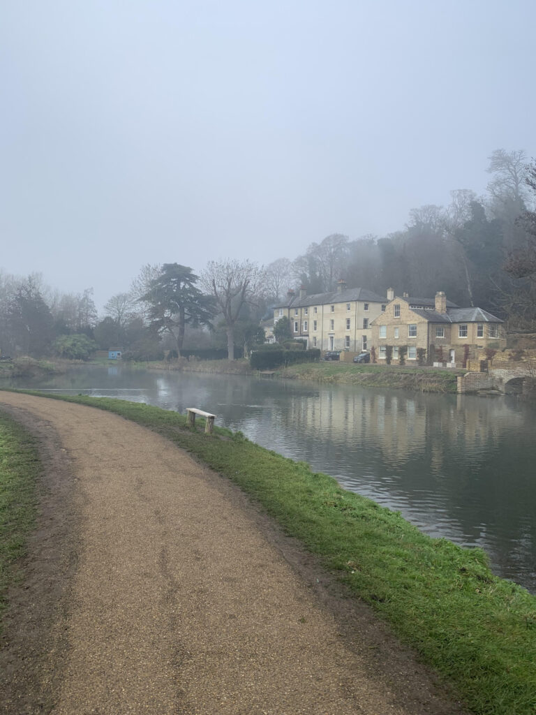 The River Lea at Bengeo, Herts